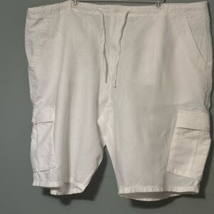 Sean John Men's White Cargo Shorts